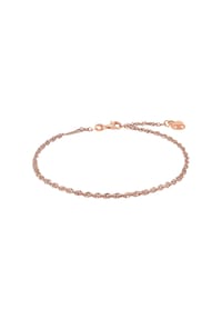 amor - Damen Fußkette "9557837", 925er Silber - roségold