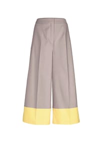 Alba Moda - Hose - taupe / gelb