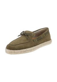 GEOX - Veloursleder Slipper - Military