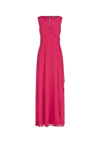 Vera Mont - Abendkleid mit Volant - Dark Raspberry