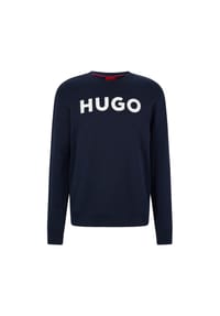 HUGO Herren Sweater - DEM, Sweatshirt, Rundhals, French Terry, Logo, Cotton Bild 1