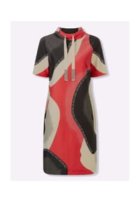 Witt - Sweatkleid - erdbeere-schwarz-bedruckt