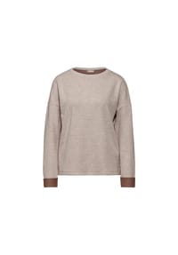 Street One - Langarmshirt - rich mocha mel.