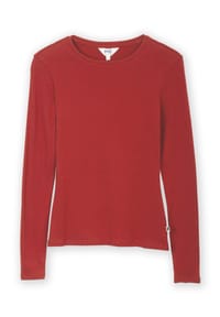 KITE - Damen Portesham Jersey Shirt Rotes Ocker Bio-Baumwolle - Orange