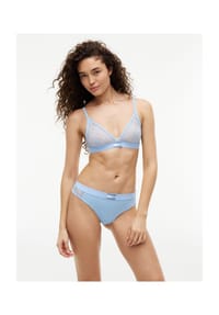 TOMMY HILFIGER - Tanga Heritage Lace, Spitze, für Damen - C1T LIGHT BLUE