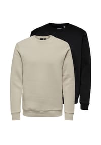 ONLY & SONS - Sweatshirt 2er Pack Ceres - Beige