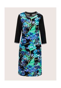 MADELEINE - Farbenfrohes Jersey-Kleid - türkis / multicolor