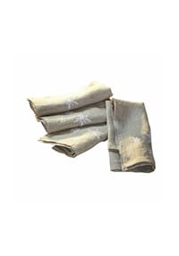 LOBERON - Serviette 4er Set Ruspi leinen - leinen
