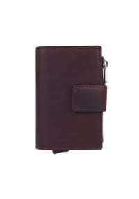 Maître BIRKHEIM - Gelbdbörse, Leder, RFID-Blocker, uni - DARKBROWN