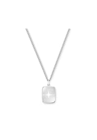 TOM TAILOR - Kette mit Anhänger für Herren, Edelstahl | Kompass - Silber