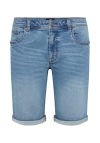 redpoint - 5-Pocket Jeans Bermudas mit Stretch SHERBROOKE - lt.stone