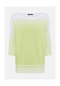olsen - Pullover mit Fledermausärmeln und U-Boot-Ausschnitt - Lime Yellow