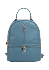 Samantha Look - Rucksack Echt Leder, Made In Italy - cognac