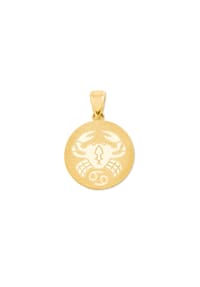 amor - Motivanhänger für Damen und Herren, Unisex, Gold 375 | Krebs - Gold