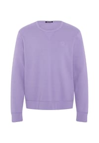 CHIEMSEE - Sweater im Basic-Look mit Logo-Motiv - 17-4402M Neutral Gray Melange