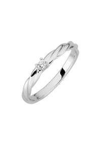 LYOMI - Ring 585/- Gold 1 Diamant Lab Grown 0,05ct. - weiß