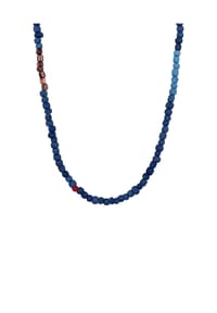 KUZZOÍ - Halskette Glas Beads Braun 925 Silber - Braun