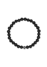 TOM TAILOR - Armband für Jungen, Edelstahl, Achat - Silber