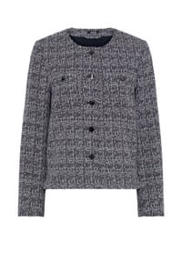 olsen - Jacke mit Allover-Dessin und Rundhalsausschnitt - Ink Blue