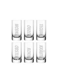 LUXENTU - Stamper Schnaps-Ensemble 55 ml 6er Set transparent - transparent
