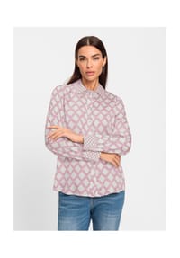 heine - Druck-Bluse - grau-champagner-bedruckt