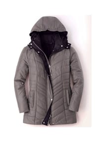 SIEH AN! - Steppjacke - bordeaux-grau