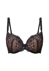 LINGADORE® - Spitze T-Shirt BH DAILY - Black taupe
