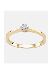 VANLERÉ - Solitär Ring, mit Zirkonia, 375 Gelbgold - gold