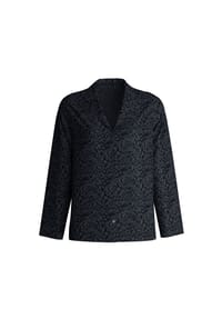 CALIDA - Schlafanzug-Oberteil Glimmer M&M, Reverskragen, für Damen - 992 SCHWARZ