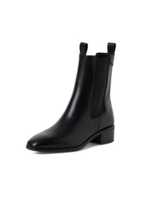 Tamaris - Stiefelette, Wildleder, für Damen - 003  BLACK LEATHER