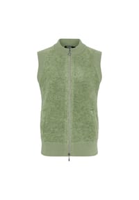 olsen - Weste mit Stehkragen - Moss Green