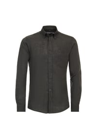 CASAMODA - Herren Freizeithemd uni Casual Fit - Beige