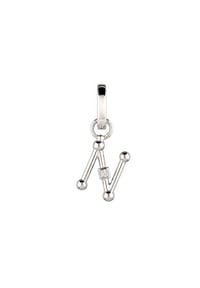 elli. - Charm Buchstabe N Zirkonia 925 Sterling Silber - Gold