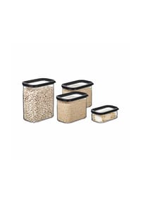 MEPAL Vorratsdosen Modula 4er Set - MODULA - schwarz