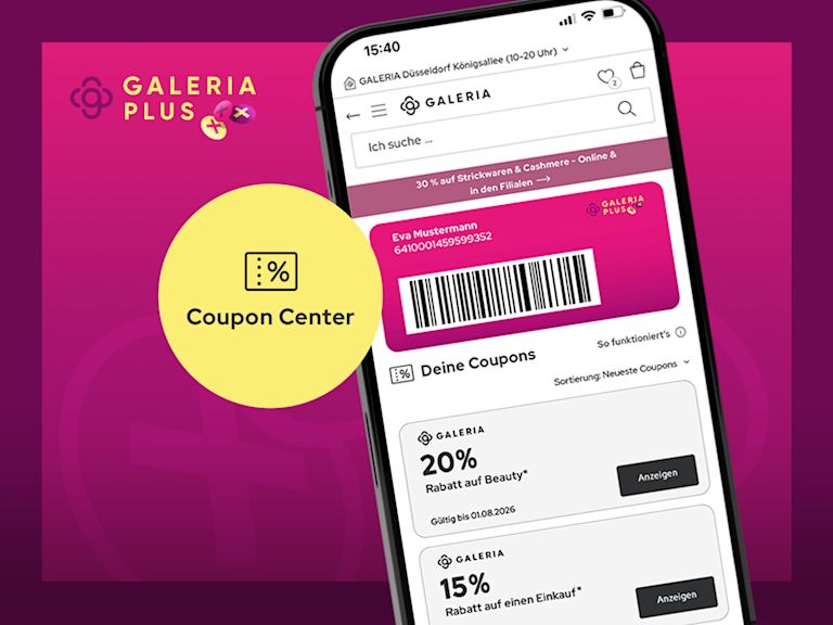 Bild zum Galeria PLUS Coupon Center