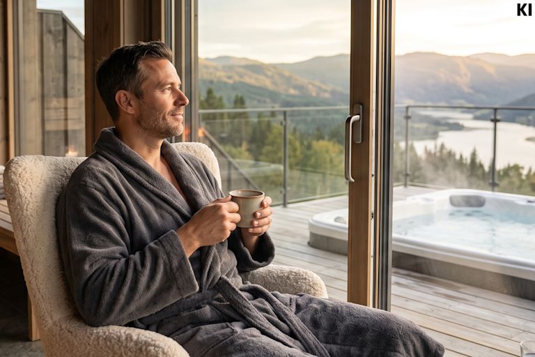 Bademäntel für Herren: Modelle für Bad, Sauna und Zuhause