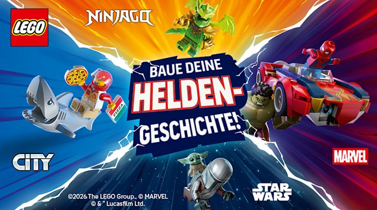 LEGO® HeldenAb geht's ins Abenteuer