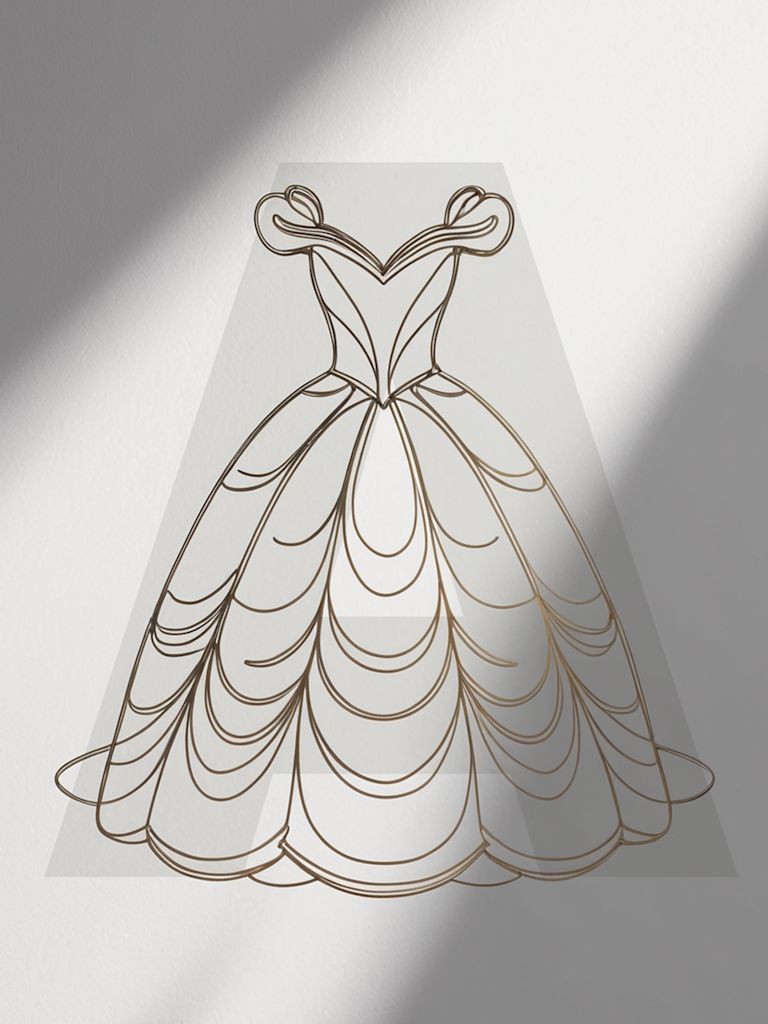 Abendkleid für die Birnenfigur / Typ A