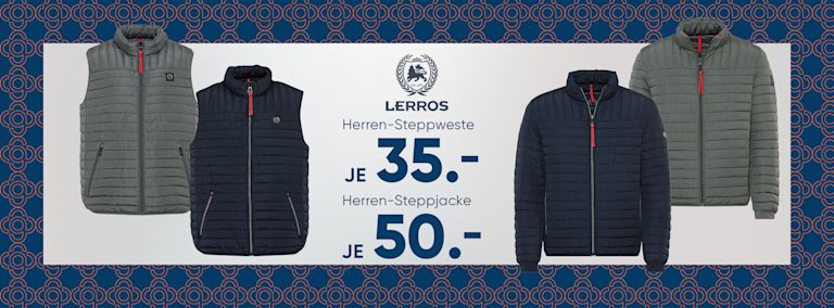 LERROS Steppweste & Steppjacke für Herren zum Top PreisNur in deiner GALERIA