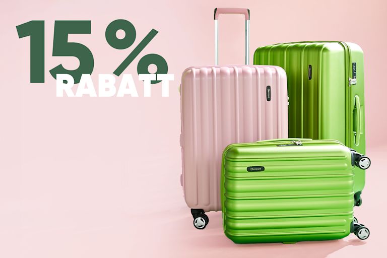 15% auf Reisegepäck